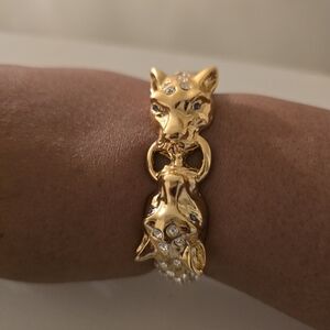 Leopard Gold Bangle